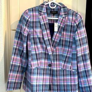 Talbots Linen Blazer, size 10, NWT, one button, two side pockets
